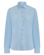Henbury Long Sleeve Cotton Feel Shirt - thumbnail 2