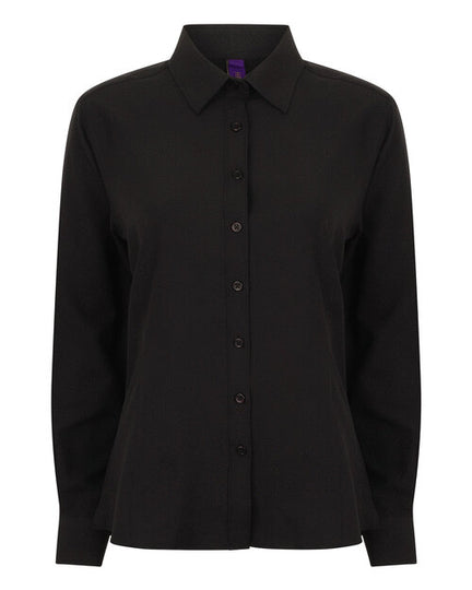 Henbury Ladies Wicking Anti Bacterial Quick Dry Long Sleeve Shirt