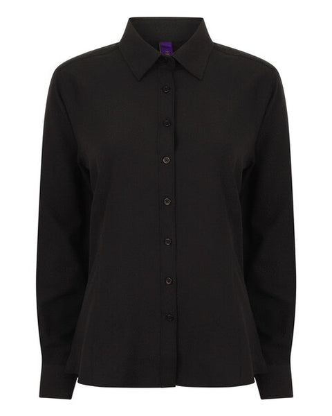 Henbury Ladies Wicking Anti Bacterial Quick Dry Long Sleeve Shirt