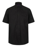 Henbury Wicking Anti-Bacterial Polyester Quick Dry Short Sleeve Shirt - thumbnail 1