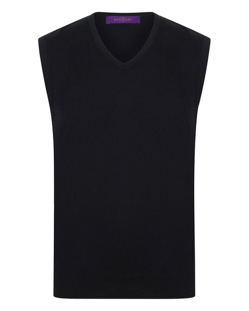 Henbury Lightweight Sleeveless V-Neck Jumper
