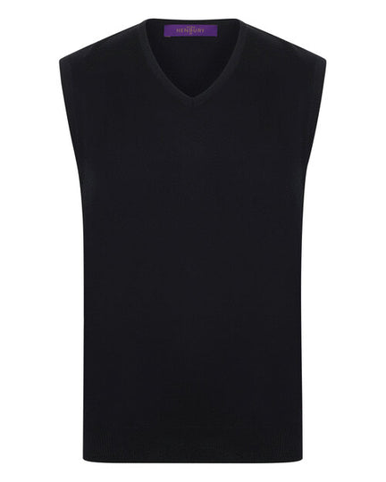 Henbury Lightweight Sleeveless V-Neck Jumper