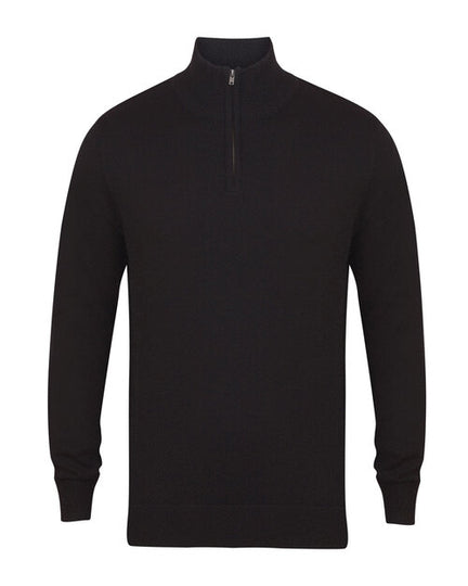Henbury Quarter Zip Jumper