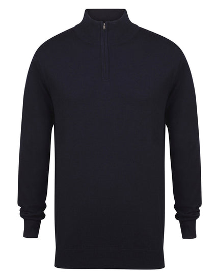 Henbury Quarter Zip Jumper - [CLEARANCE]