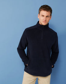 Henbury Mens 1/4 Zip Mircrofleece