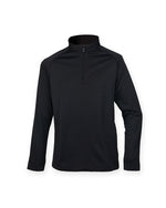 Henbury 1/4 Zip Top With Wicking Finish - thumbnail 1