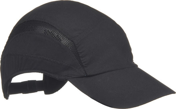 Classic black 3M First Base 3 bump cap with a standard peak length of 70mm.