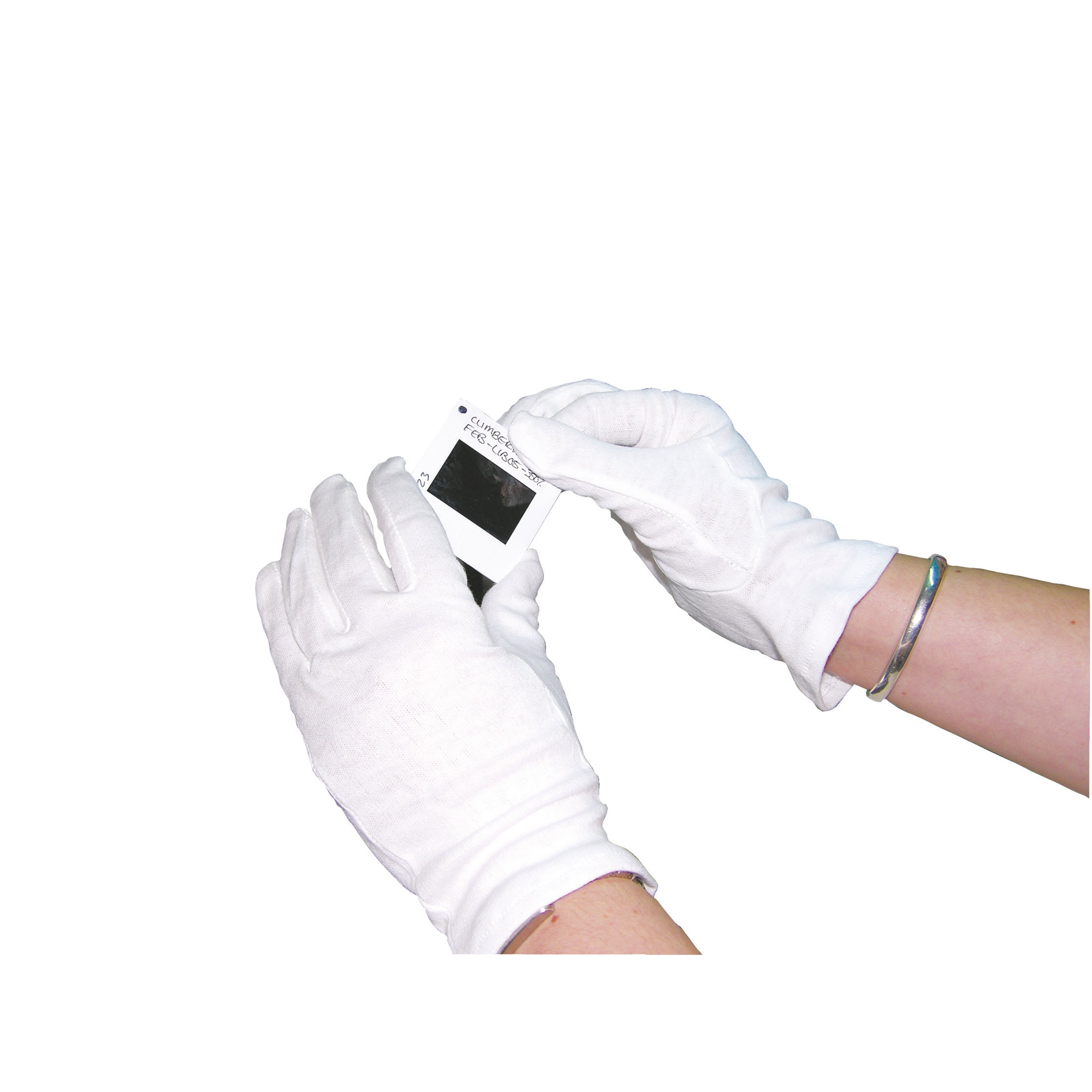 Polyco White Knitted Cotton Medium Gloves (Pack Of 10) BTJ146