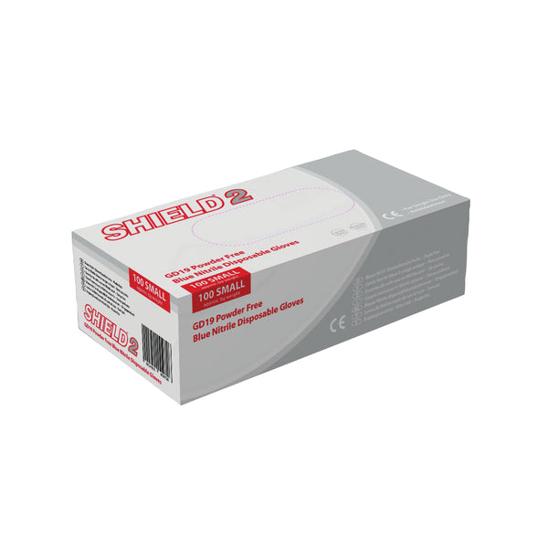 HPC Healthline Shield Powder-free Nitrile Blue Gloves Extra Large – (Pack of 100)