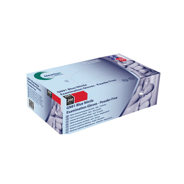 Handsafe Nitrile Gloves Powder-free Large Blue – (Pack of 200)