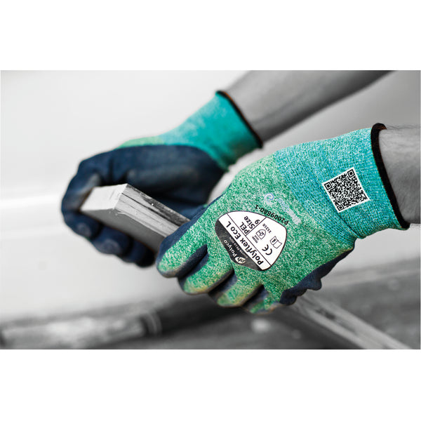 Polyflex Eco Latex Palm Coated Size 9 Gloves  (Pack of 10)