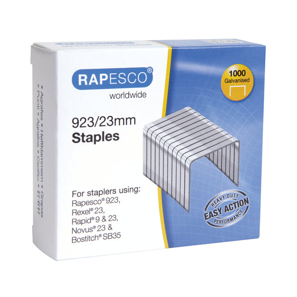 Rapesco 923/23mm Staples – (Pack of 1000)