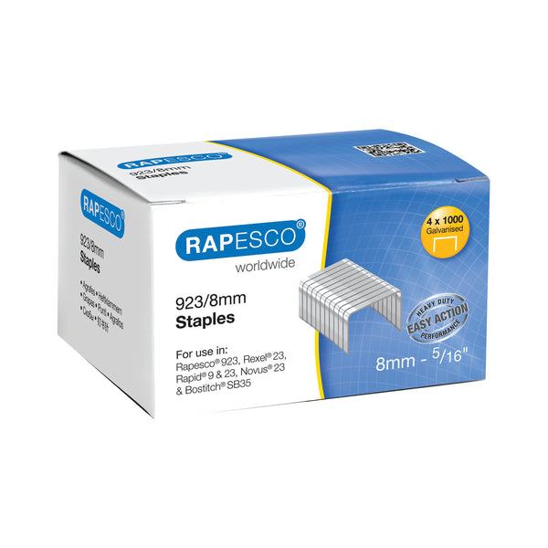Rapesco 923/8mm Staples – (Pack of 4000)