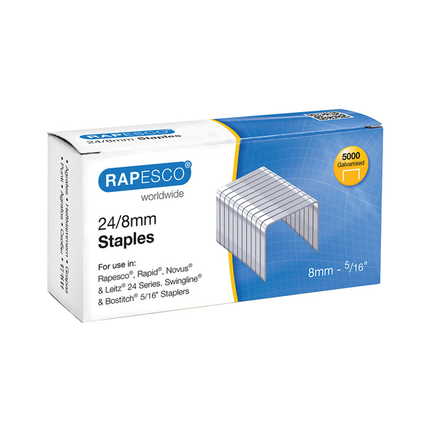 Rapesco 24/8mm Staples – (Pack of 5000)