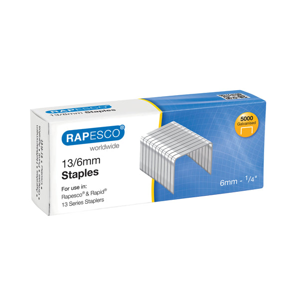 Rapesco 13/6mm Staples – (Pack of 5000)