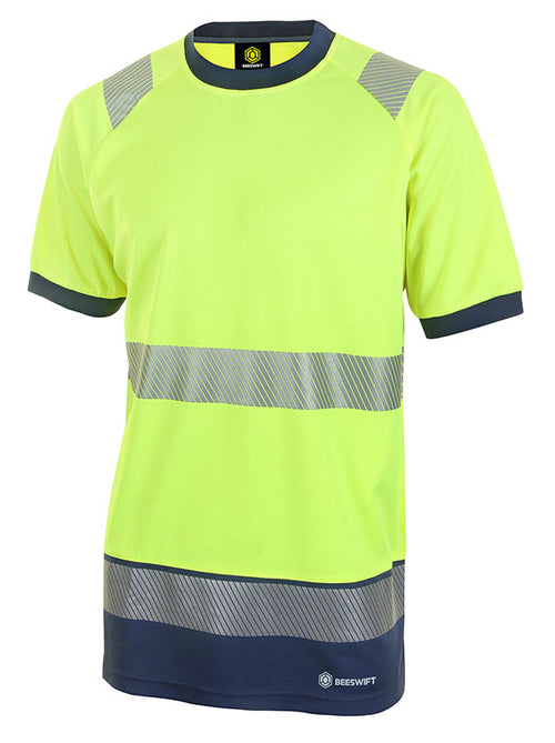 B-Seen Hi-Vis Two-Tone Short Sleeve T-Shirt