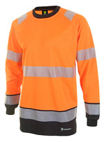 B-Seen Hi-Vis Two-Tone Long Sleeve T-Shirt - thumbnail 1