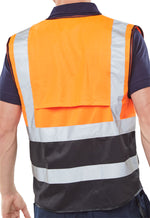 B-Seen Hi-Vis Two Tone Executive ID Vest (HVWCTT Range) - thumbnail 8