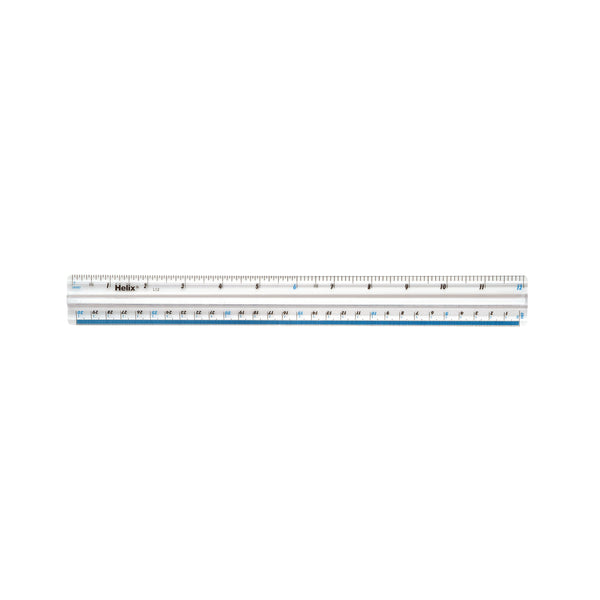 Helix Shatter Resistant Fingergrip Ruler 30cm – (Pack of 10)