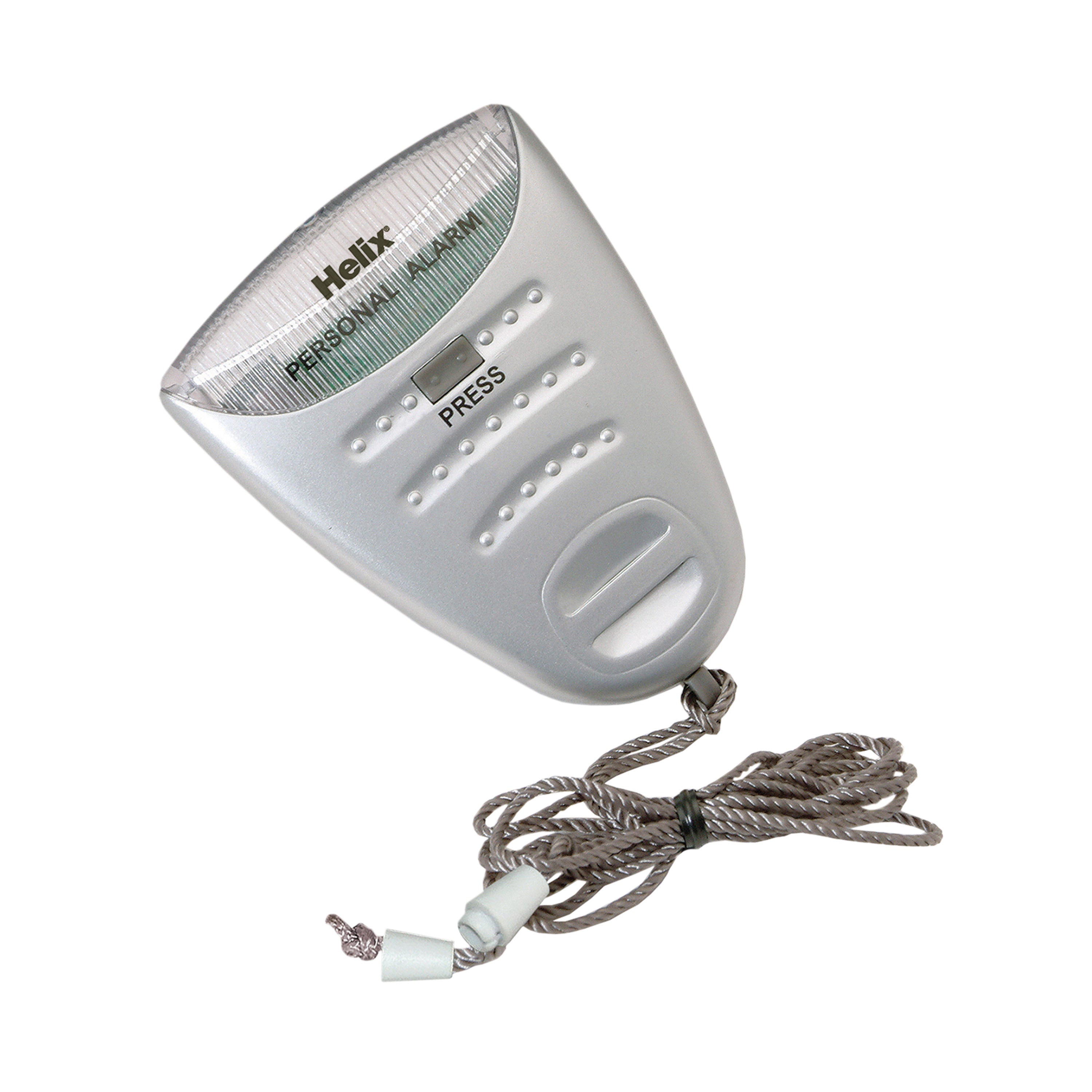 Helix Personal Attack Alarm With Torch Silver PS2070