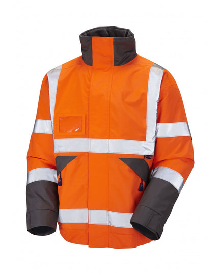Leo Workwear Bickington Iso 20471 Cl 3 Superior Bomber Jacket - [CLEARANCE]