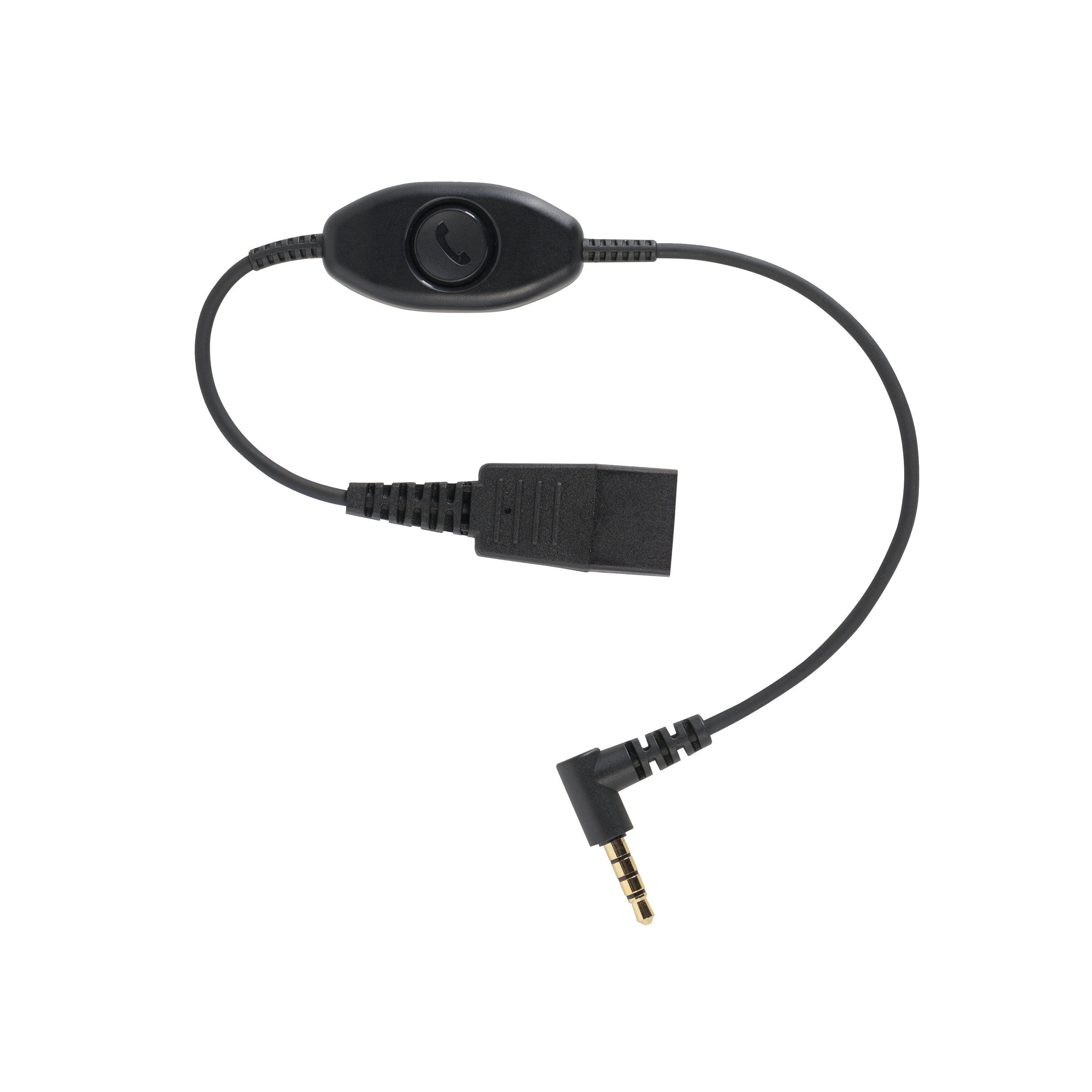 Jabra Quick Disconnect (qd) To 2.5mm Jack Cord With Answer/end Button 8800-00-55