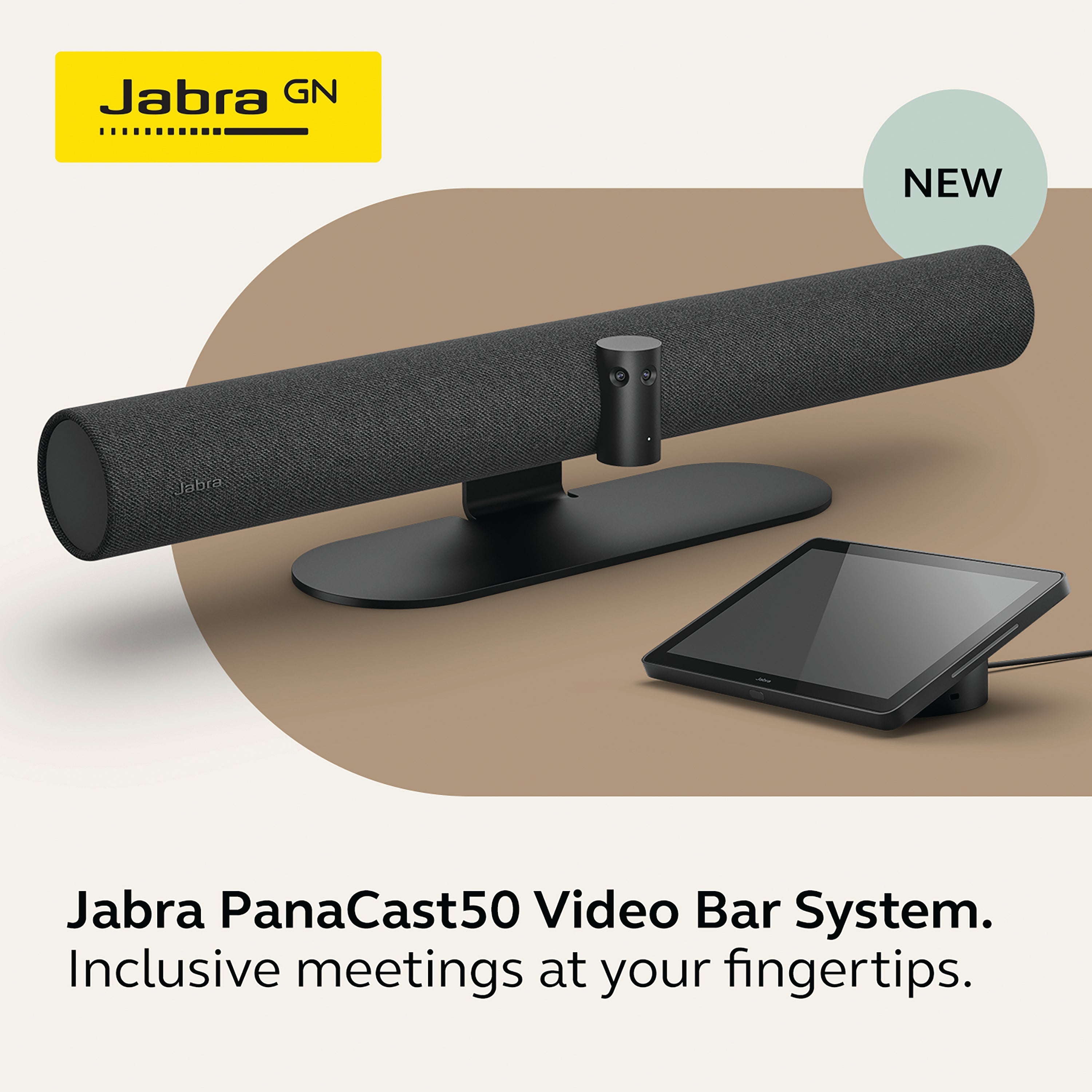 Jabra Panacast 50 Video Bar System Video Conferencing Kit Uc No Pre-selected Vaas Provider 8500-237