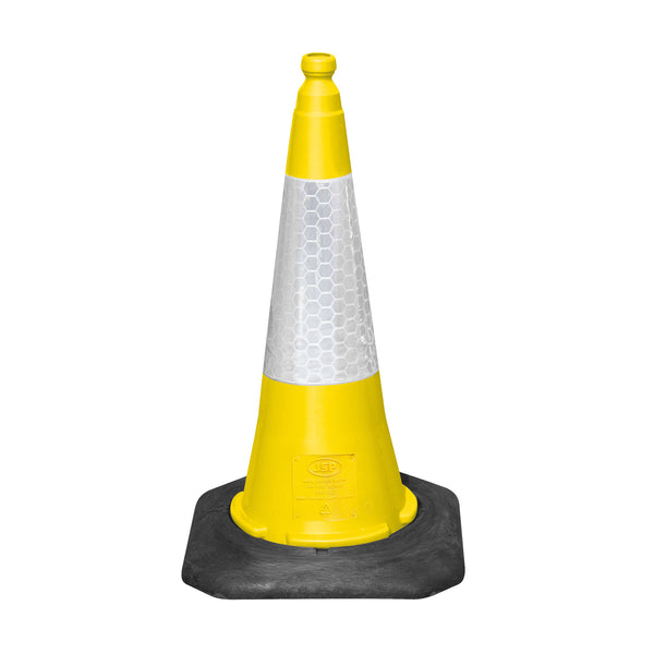 JSP Dominator 75cm Traffic Cone with Sealbrite Sleeve - Yellow