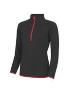 Just Cool by AWDis Womens Cool 1/2 Zip Sweat - JC036 - thumbnail 2