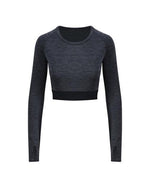 Just Cool by AWDis Ladies Long Sleeve Crop T - thumbnail 1