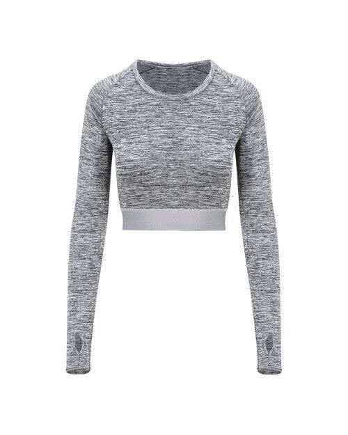 Just Cool by AWDis Ladies Long Sleeve Crop T