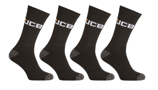 JCB-Workwear Ear Jcb Workwear Apparel Socks - (Pack of 4)