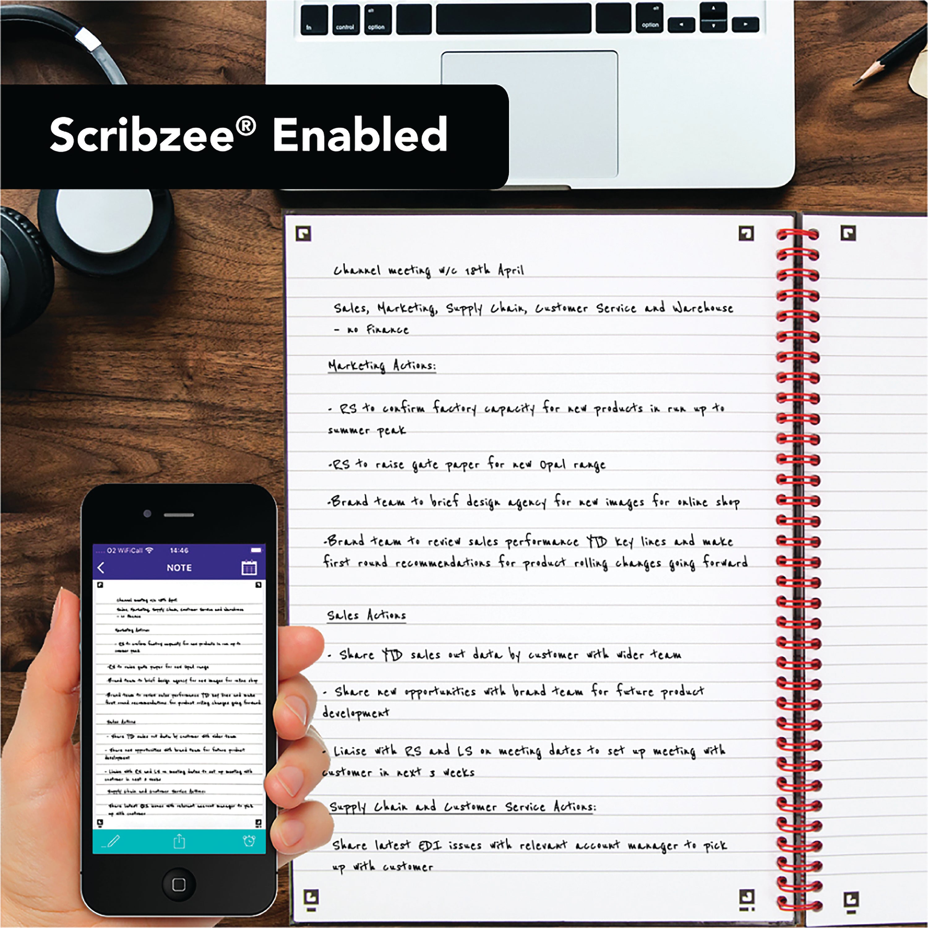 Black n' Red Wirebound Hardback Notebook Ruled 140 Pages A4 Plus 2 FOC – (Pack of 5)
