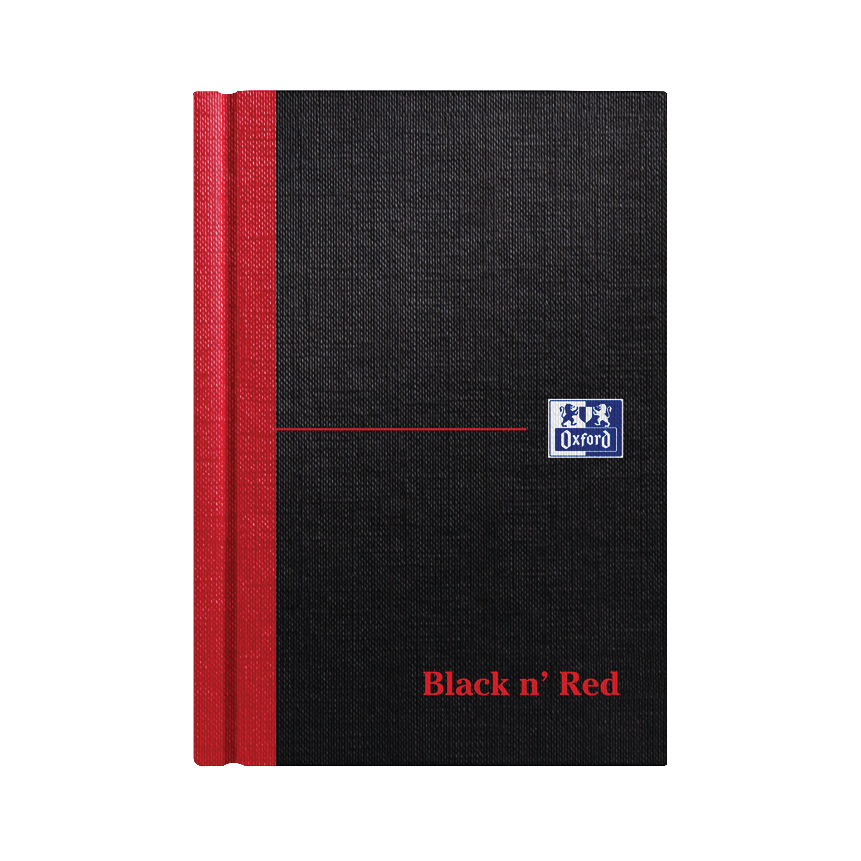 Black n' Red Casebound Hardback Notebook 192 Pages A6 – (Pack of 5)