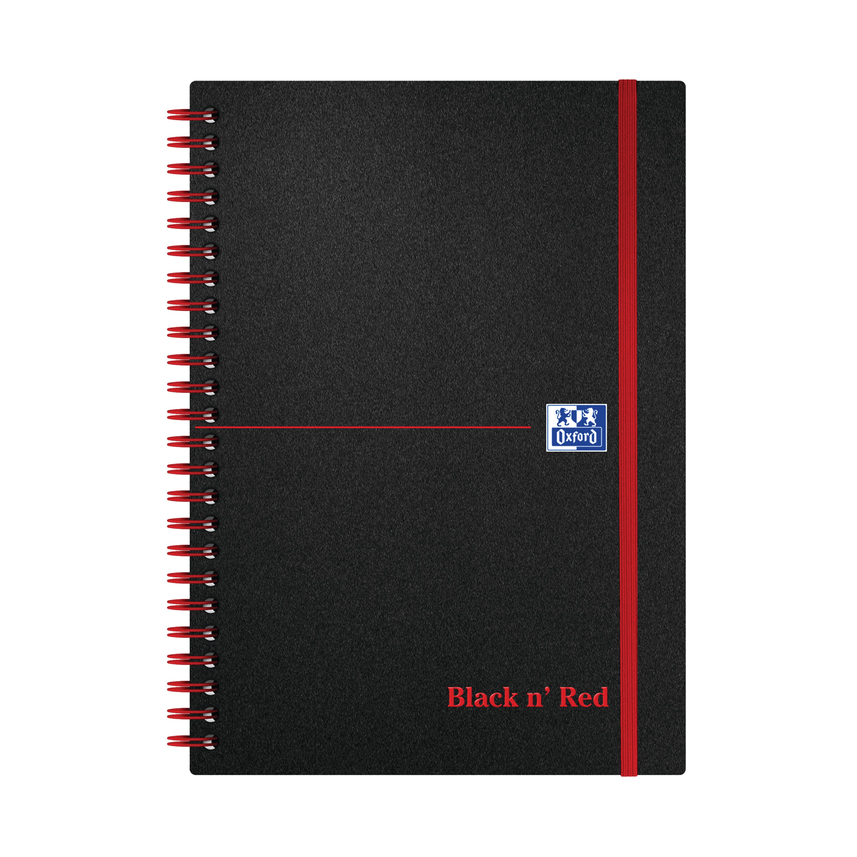 Black n' Red Wirebound Ruled Polypropylene Notebook 140 Pages A5 – (Pack of 5)
