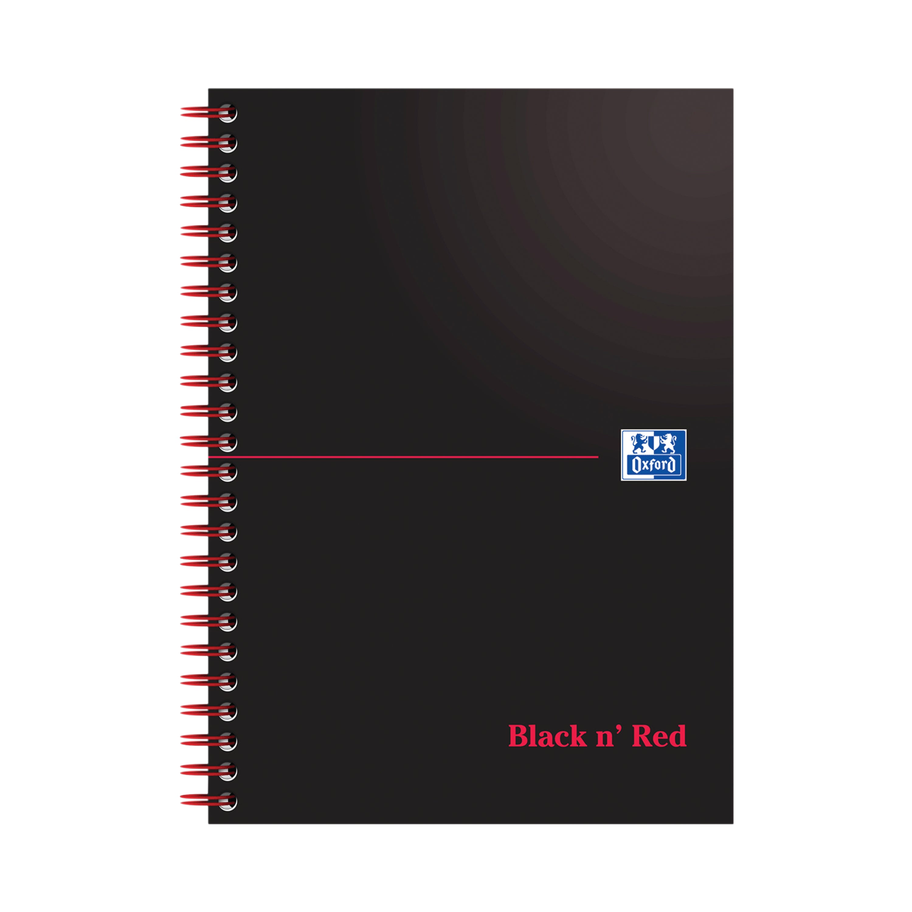 Black N Red Wirebound Notebook 100 Pages A5 – (Pack of 10)