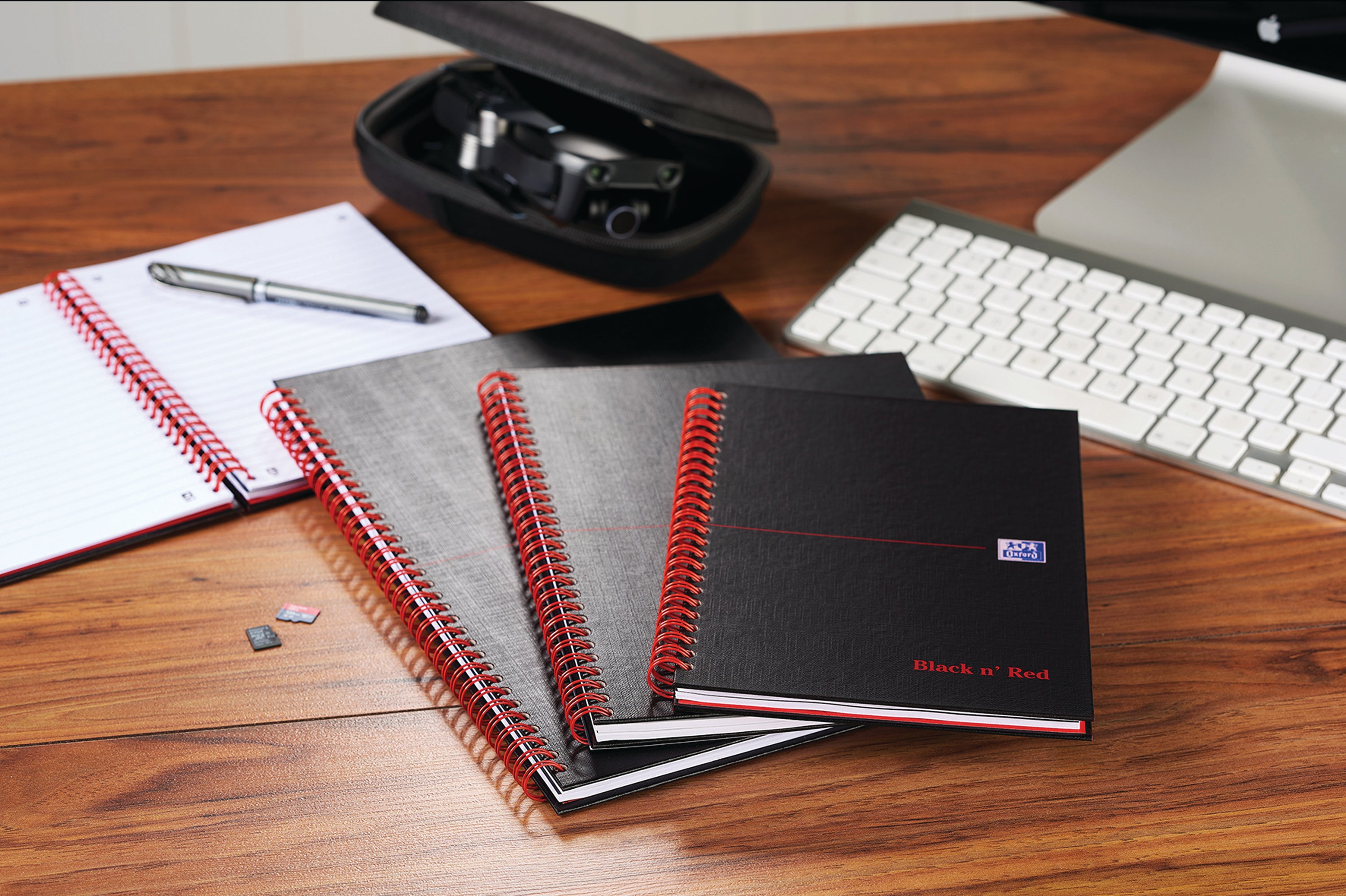 Black N Red Wirebound Ruled Hardback Notebook 140 Pages A5 – (Pack of 5)