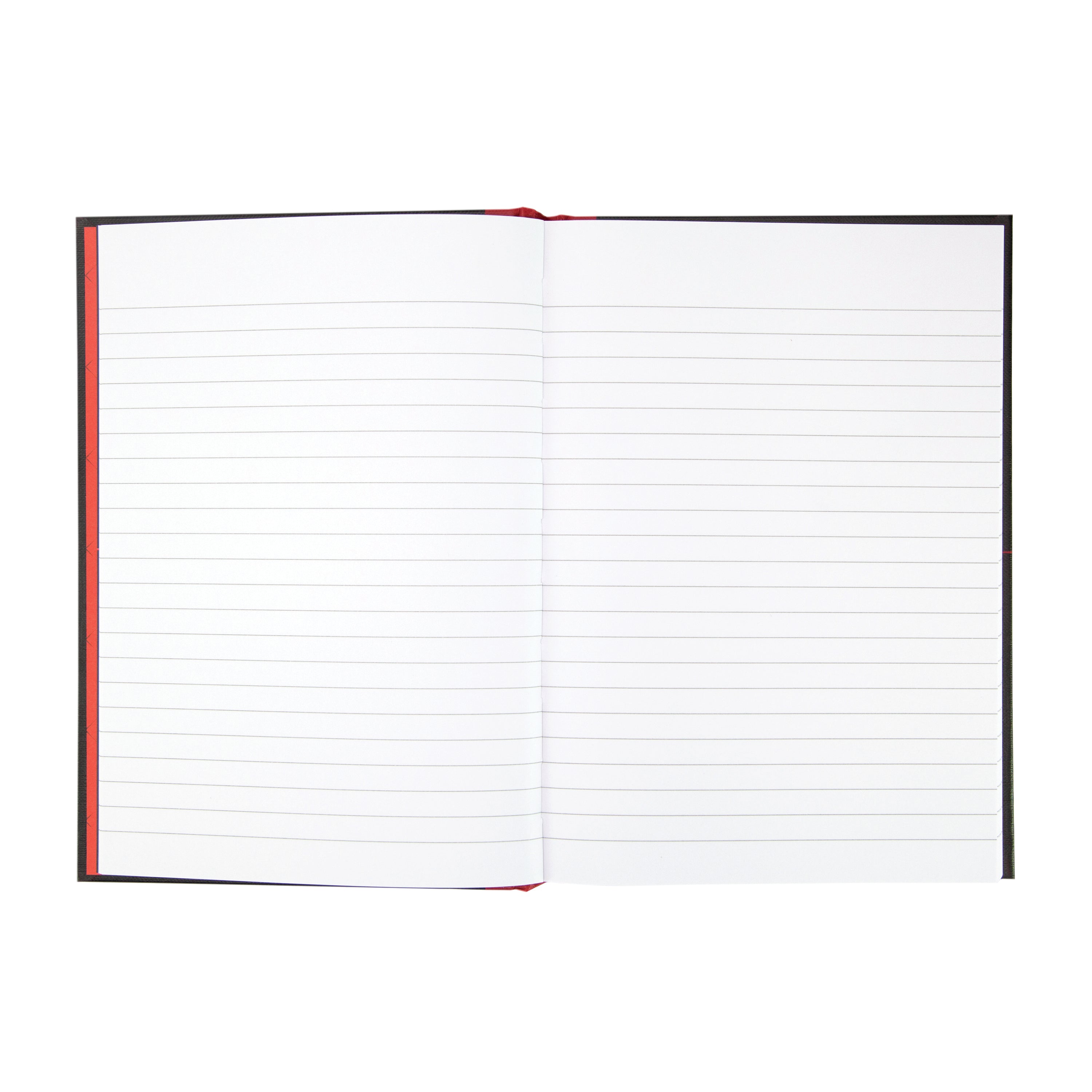 Black N Red Casebound Hardback Notebook 192 Pages A5 – (Pack of 5)