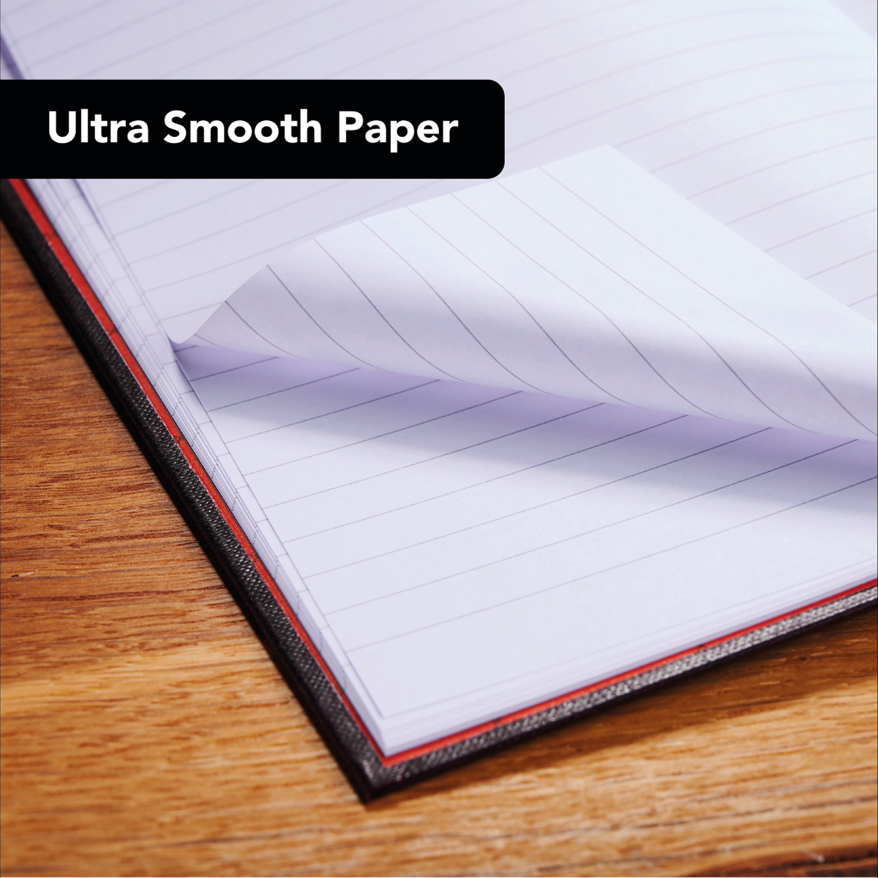 Black N Red Casebound Hardback Notebook 192 Pages A5 – (Pack of 5)