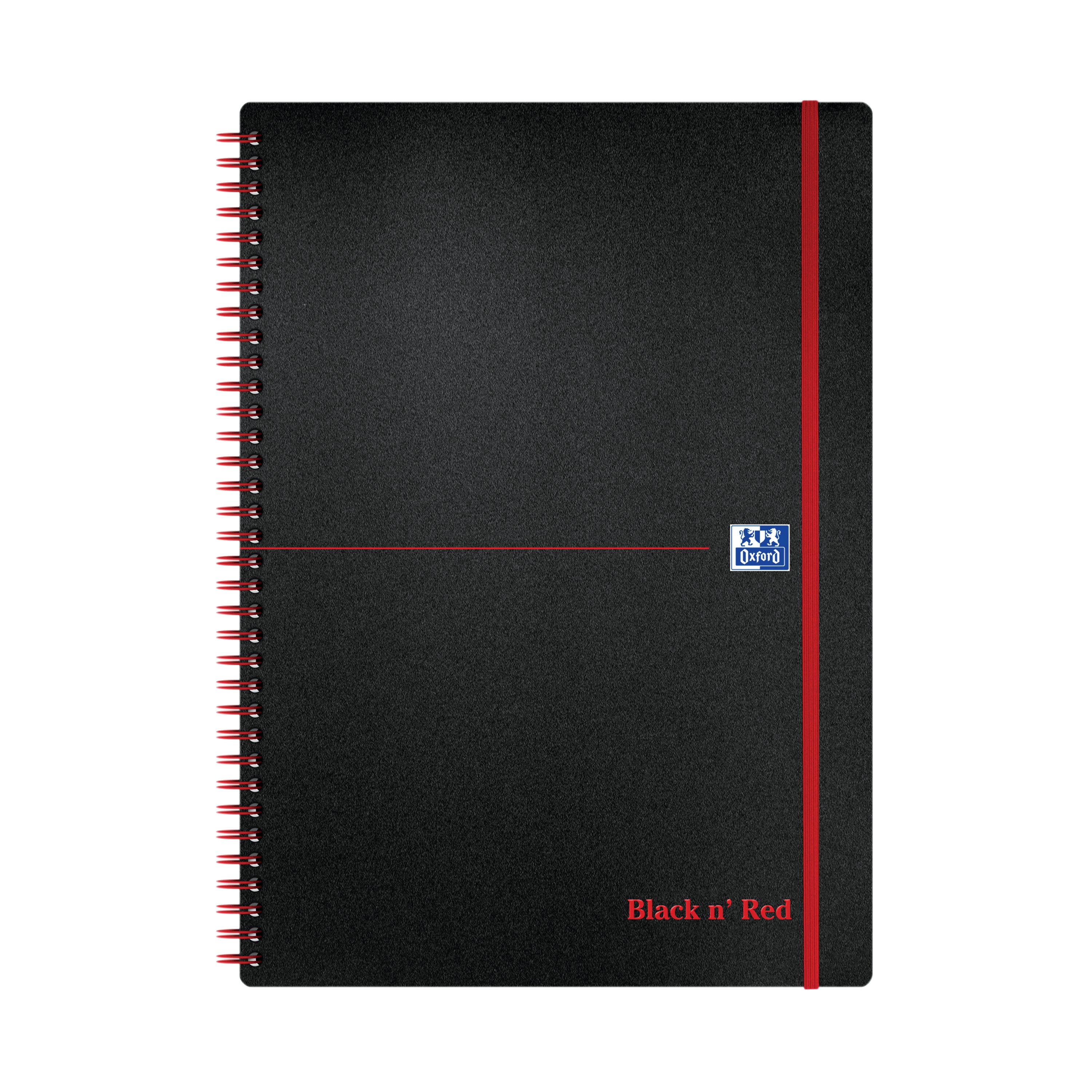 Black N Red Wirebound Polypropylene Notebook 140 Pages A4 – (Pack of 5)