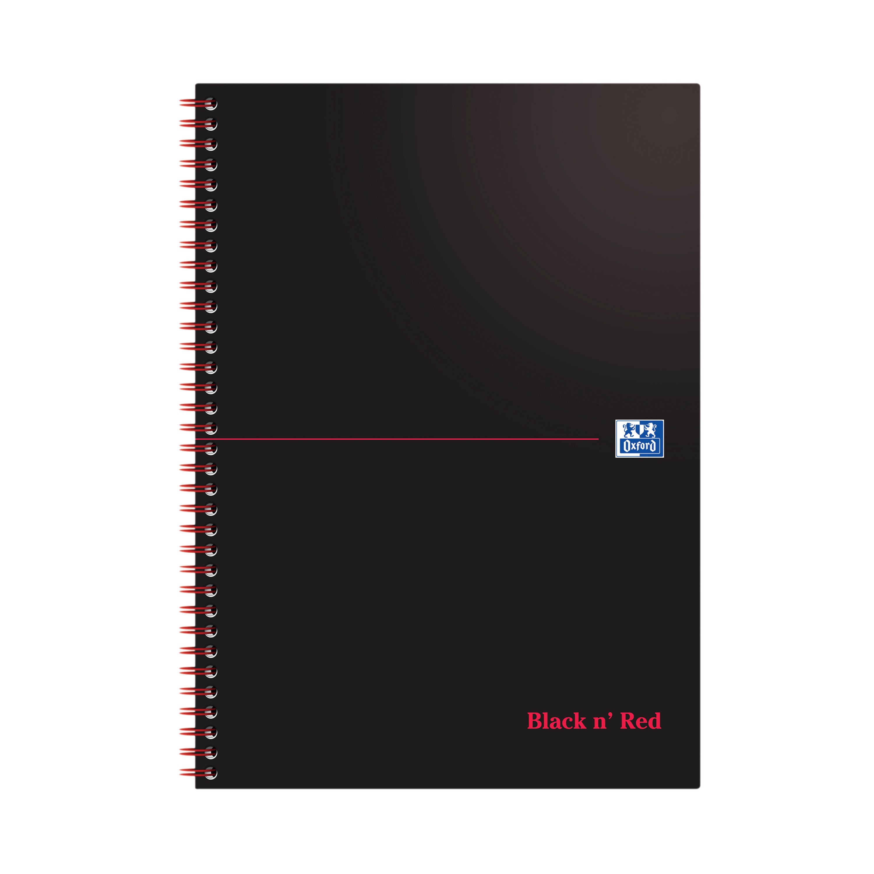 Black N Red Wirebound Notebook 100 Pages A4 – (Pack of 10)