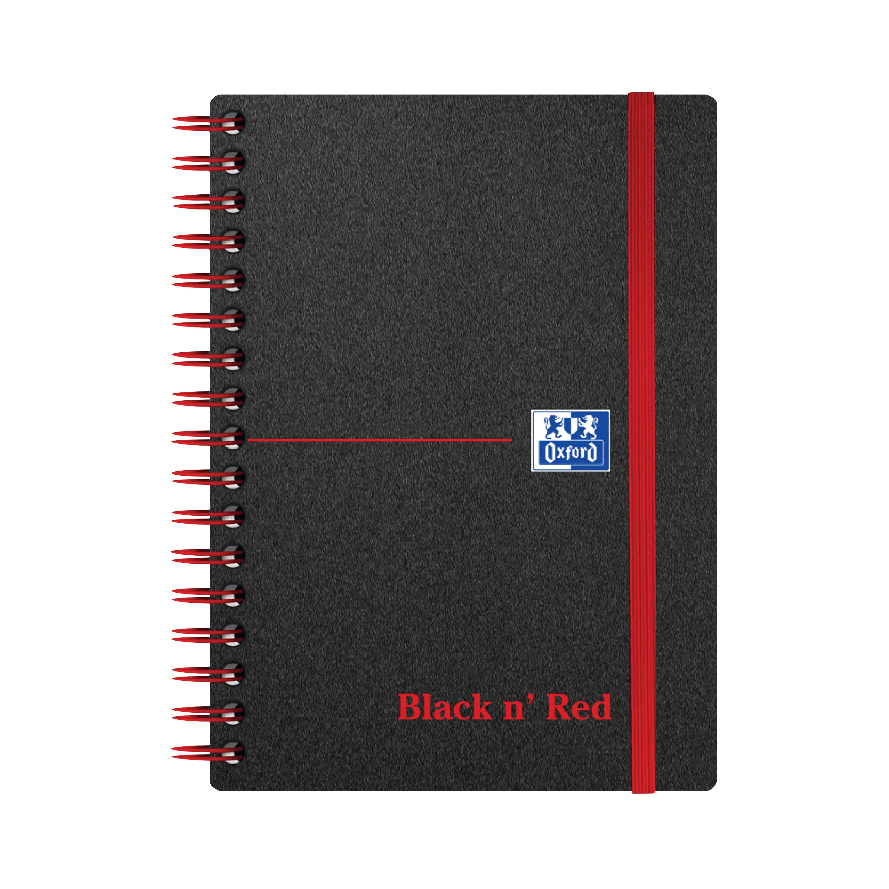 Black N Red Wirebound Polypropylene Ruled Notebook 140 Pages A6 – (Pack of 5)