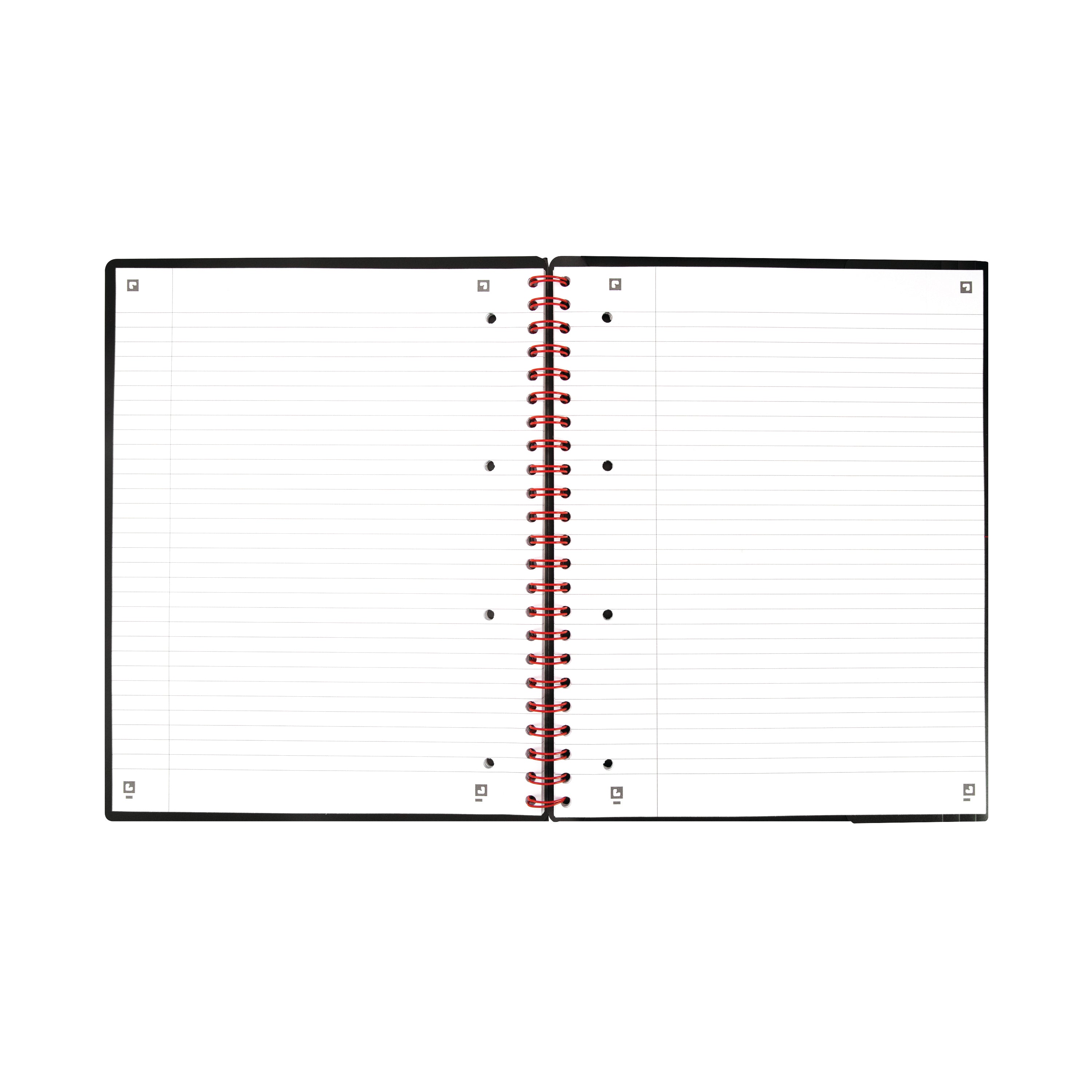 Black N Red Wirebound Polypropylene Meeting Book 160 Pages A4 – (Pack of 5)