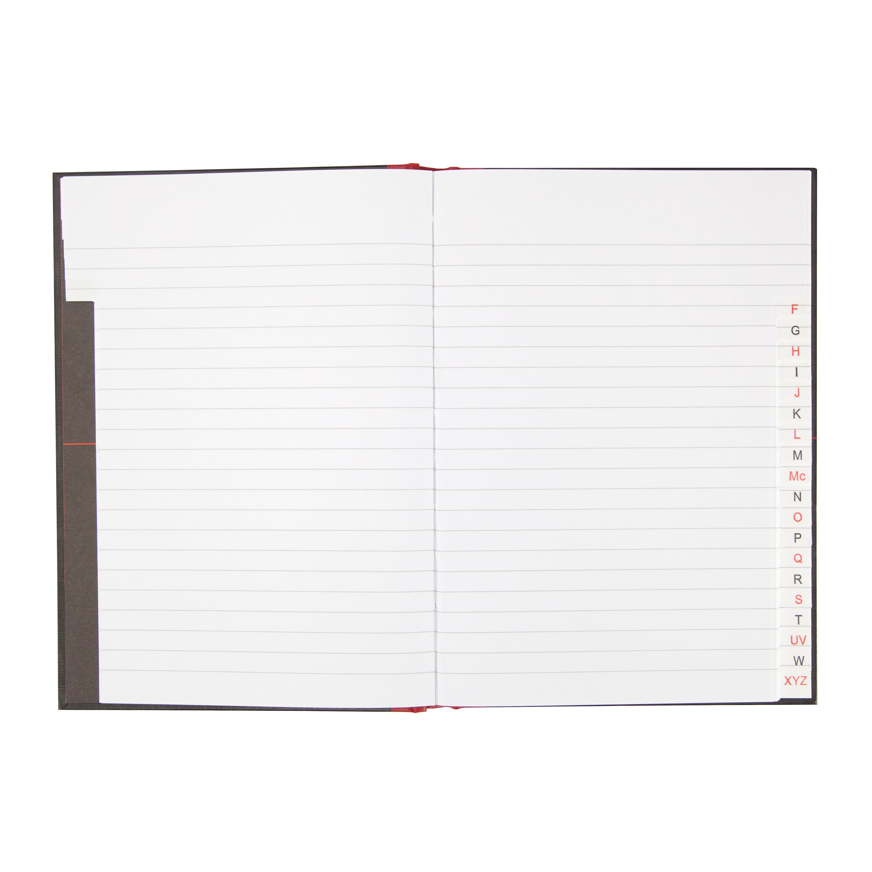 Black n' Red Casebound Hardback A-Z Notebook 192 Pages A5 – (Pack of 5)