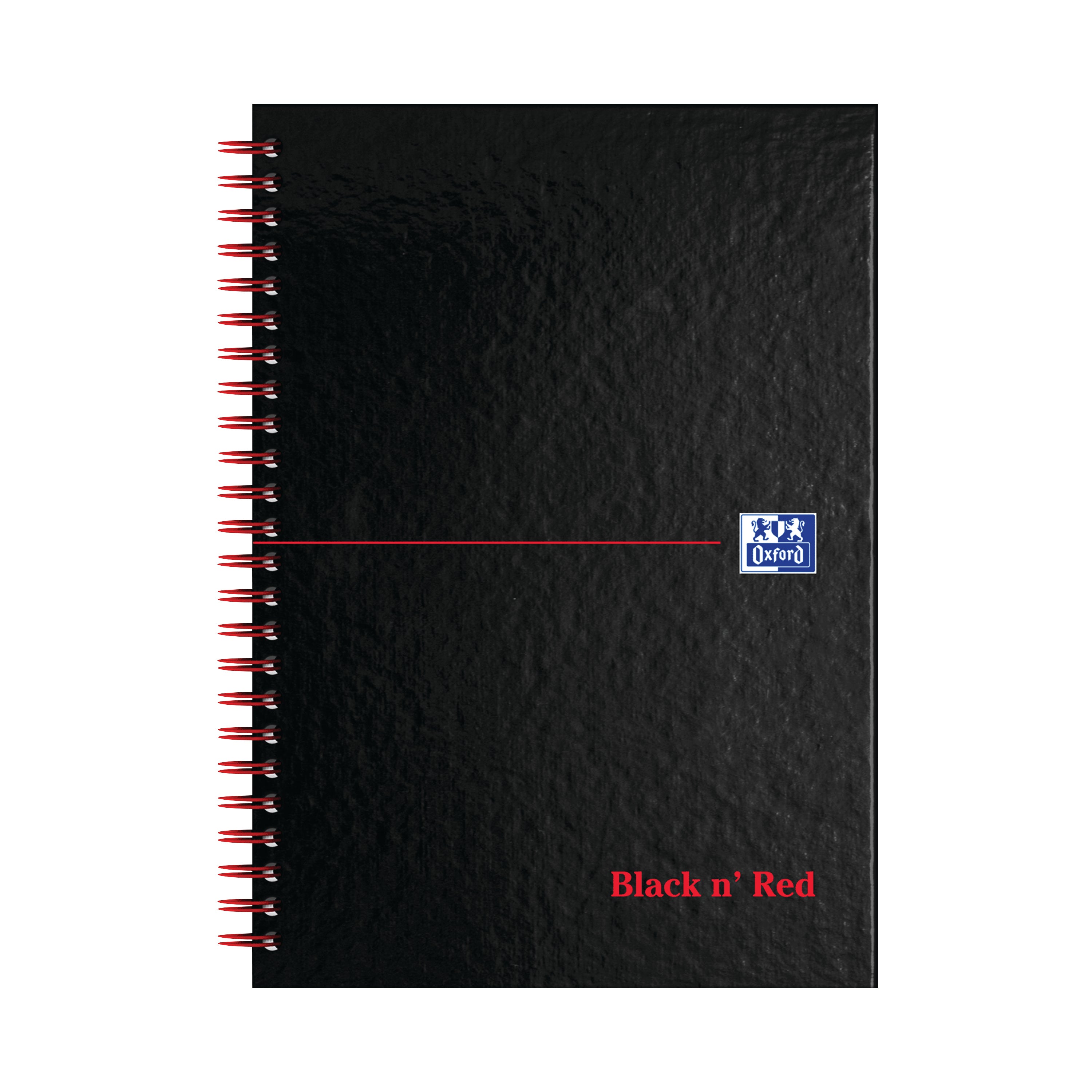 Black N Red Wirebound A-z Hardback Notebook A5 – (Pack of 5)