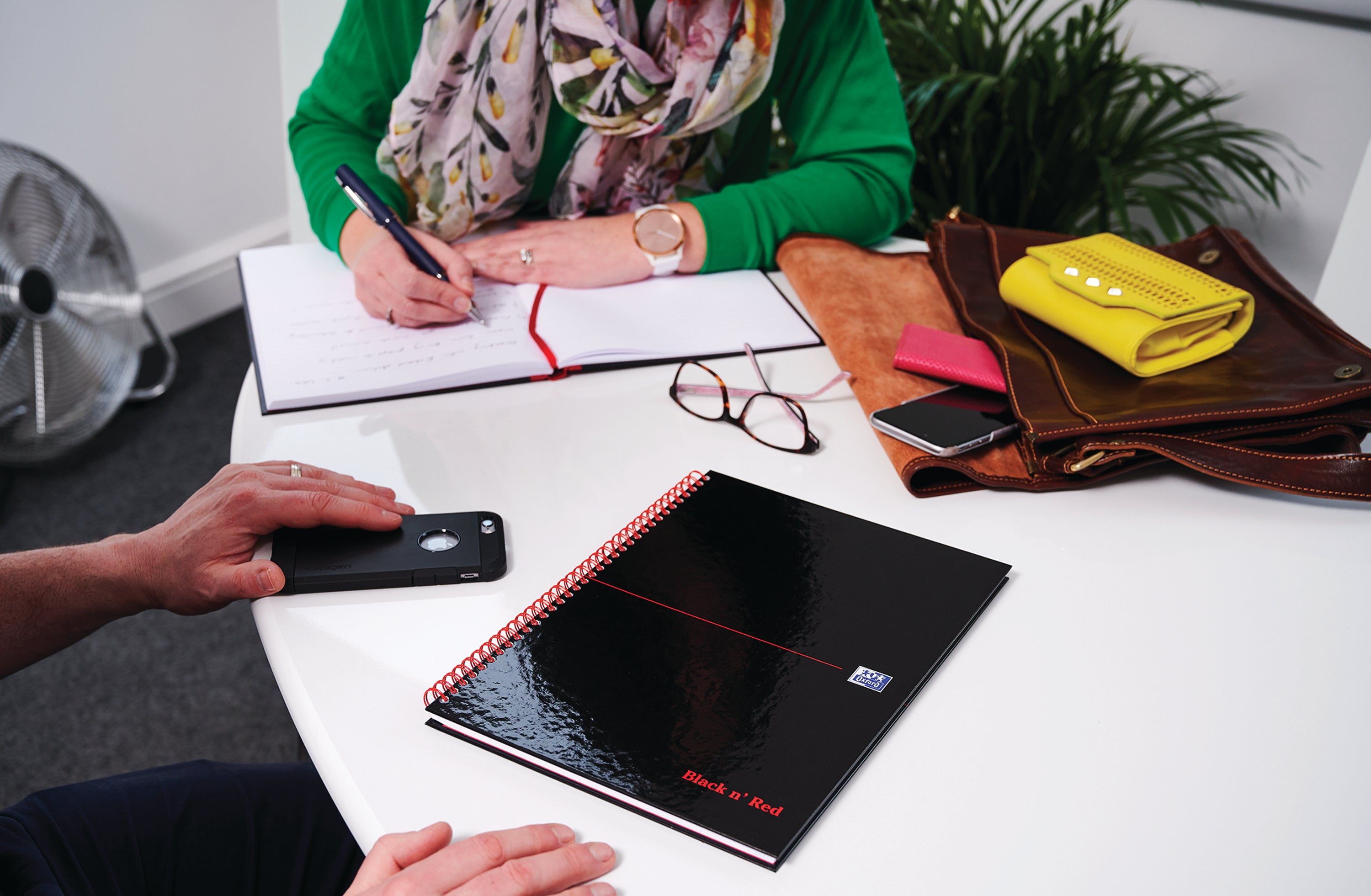 Black N Red Wirebound Hardback Notebook 5mm Square A4 – (Pack of 5)