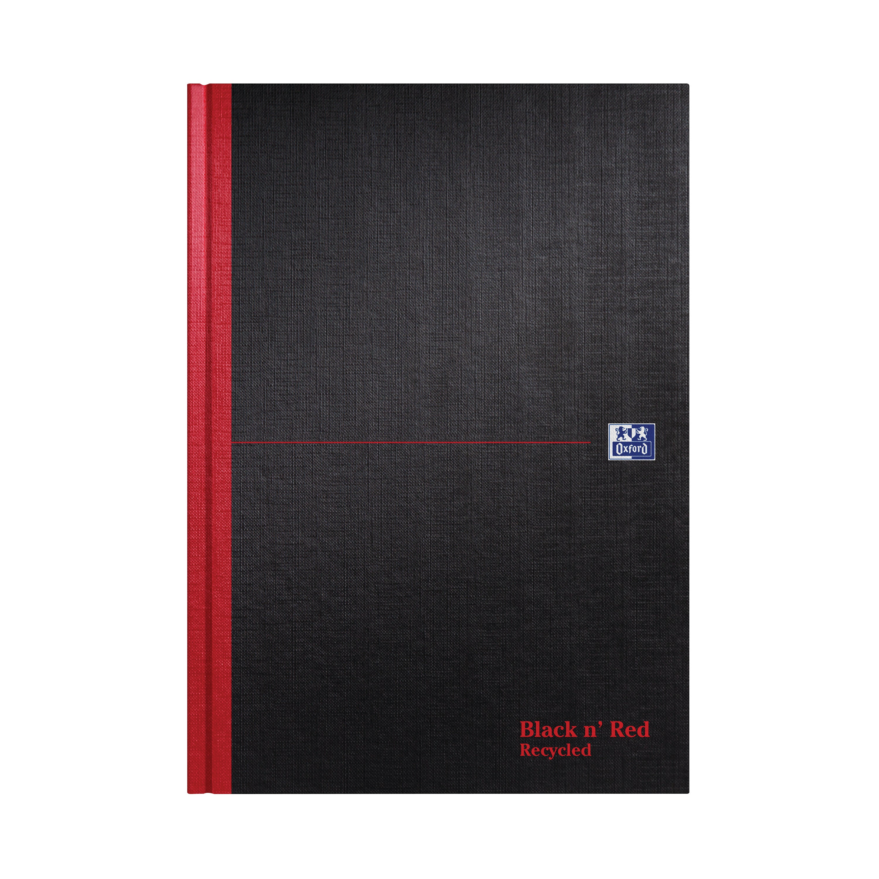 Black n' Red Casebound Recycled Hardback Notebook 192 Pages A4 – (Pack of 5)