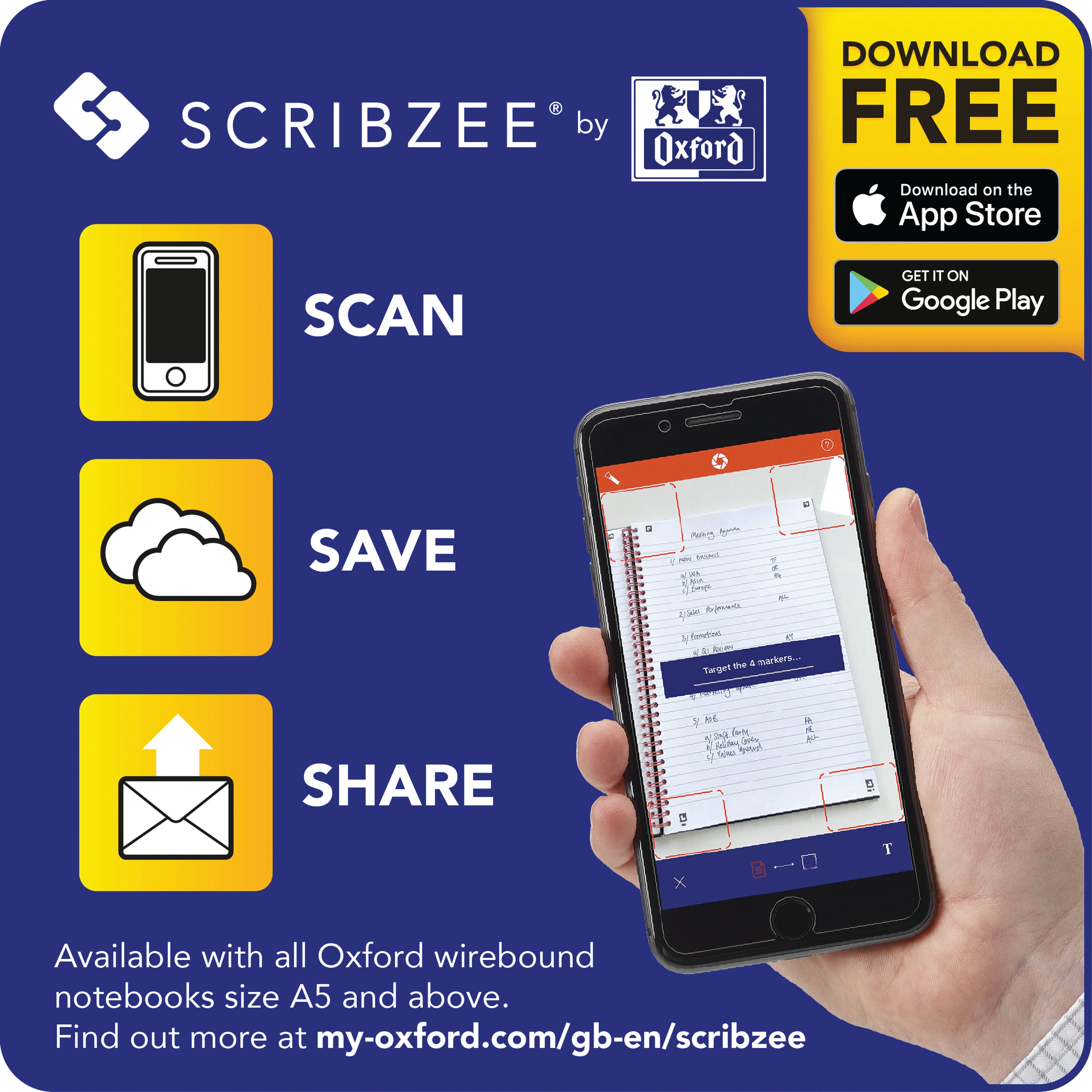 Black n' Red Wirebound Smart Ruled Hardback Notebook 140 Pages A4+ – (Pack of 5)