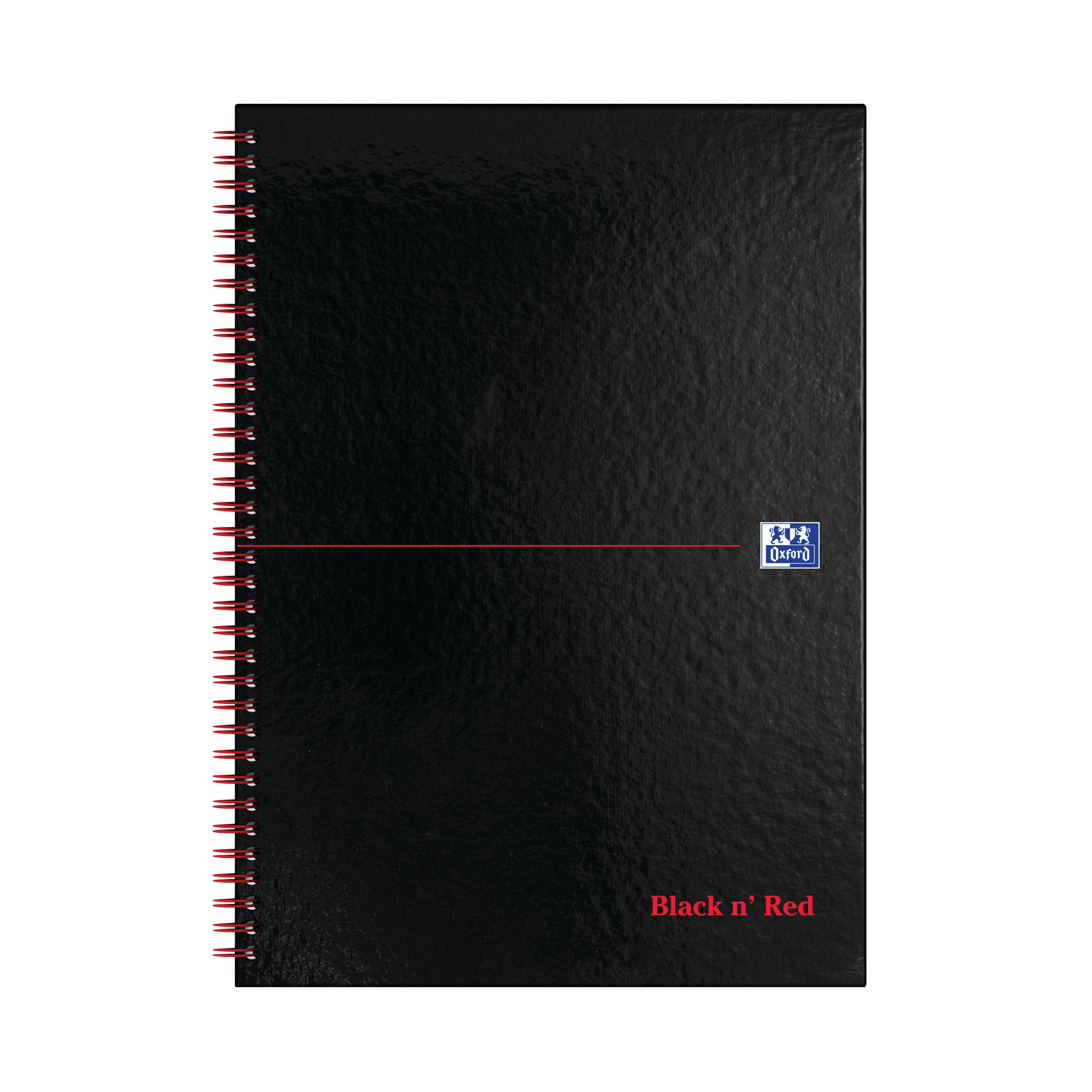 Black N Red Wirebound A-z Hardback Notebook A4 – (Pack of 5)