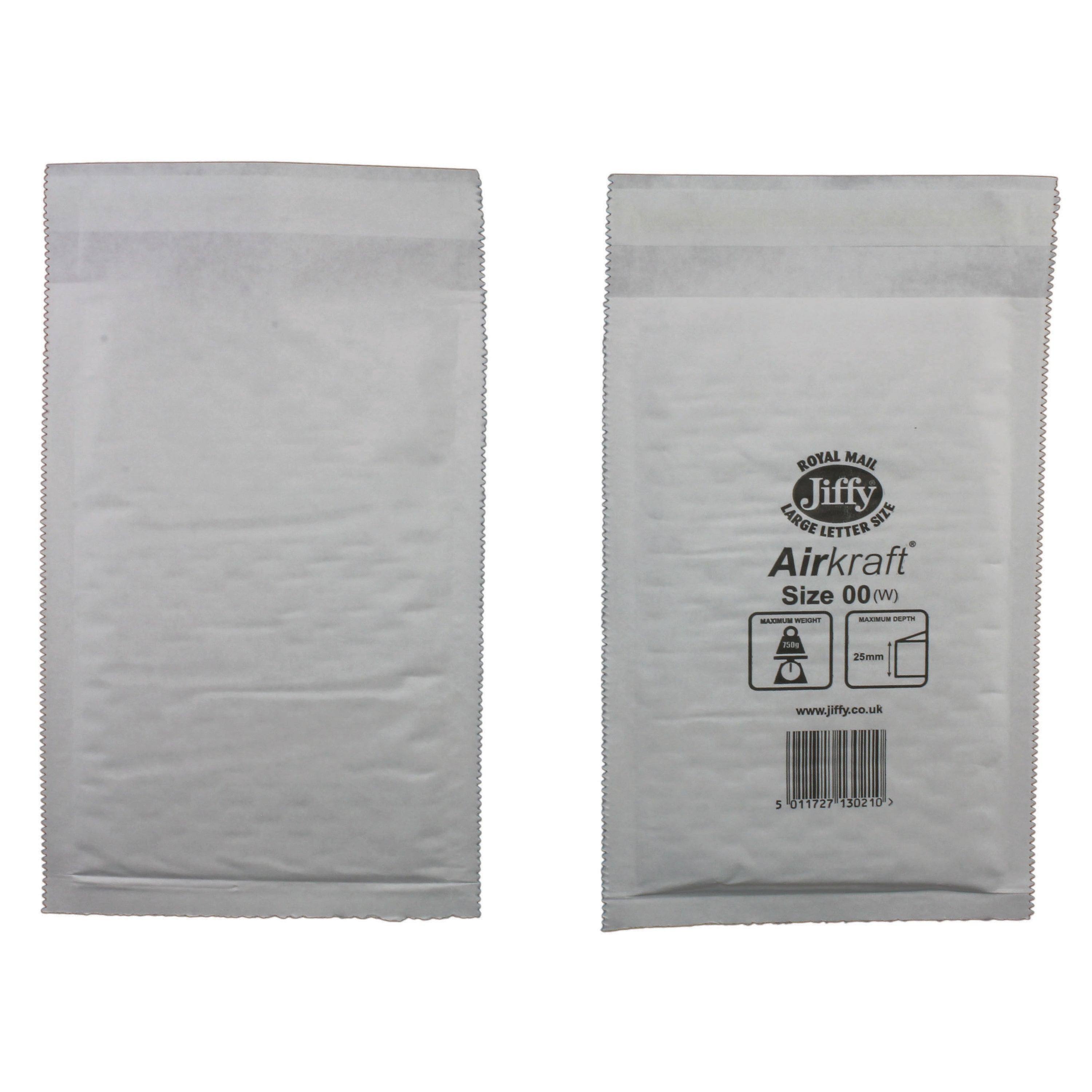 AIRKRAFT Size 00 Bubble Lined Mailer White – (Pack of 200)